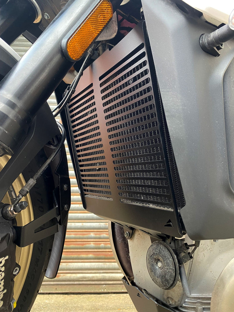 Radiator Guard Matt Black For Moto Guzzi V100 Mandello 2022-Current