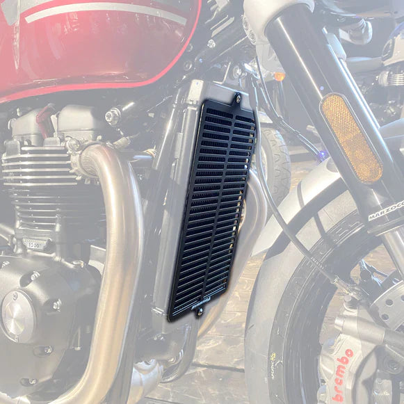 Radiator Guard Matt Black For Triumph Bonneville Bobber 2017-Current