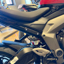 Rear Peg Blanking Blocks Matt Black For Triumph Daytona 660 2024>Current