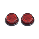 Universal Round Number Plate Reflector Pack Of 2