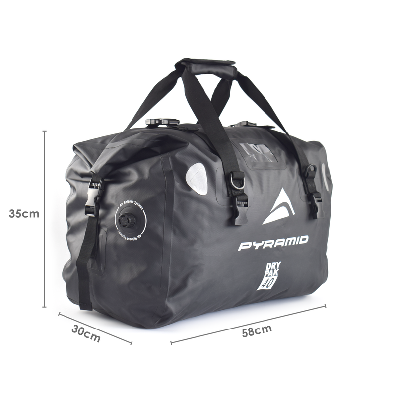 Waterproof 40L Motorcycle Duffle Bag Black