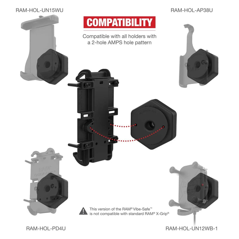 Vibe-Safe™ With NPT Adapter For 2-Hole Holders