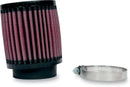 Universal Clamp-On Air Filter Black / Red | RB70