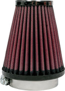 Universal Clamp-On Air Filter Black / Red | RC125