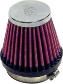 Universal Clamp-On Air Filter Black / Red | RC234