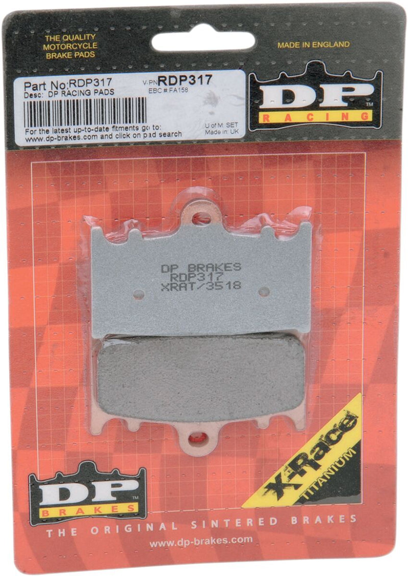 RDP Race Pads/X-Race Titanium Pads For Kawasaki GPZ 900 R 1990-1994 - 69.7 MM