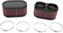 Clamp-On Air Filters Black / Red For Suzuki GSF 1200 1996-2000