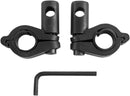 Replacement Round Windshield Handlebar Clamp Kit Black For Harley Davidson FLSTC 1340 1988-1999 - 25.4 MM