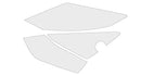 Tank Grips - Pair Clear Gloss Paint Protection Film For Yamaha WR125R 2026>Current