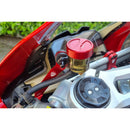 Bracket Kit Black For Clutch And Brake Fluid Tank Black For Ducati Panigale V4