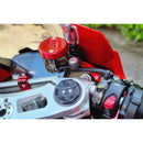 Bracket Kit Black For Clutch And Brake Fluid Tank Black For Ducati Panigale V4