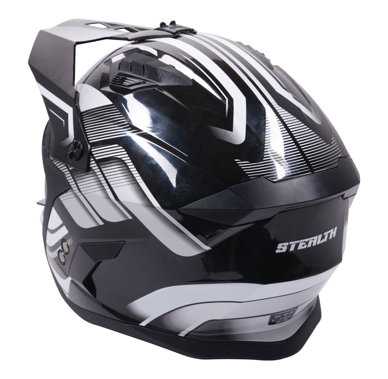 Fighter Multi Function Convertible Helmet Graphic Orbit Black / Gloss Silver