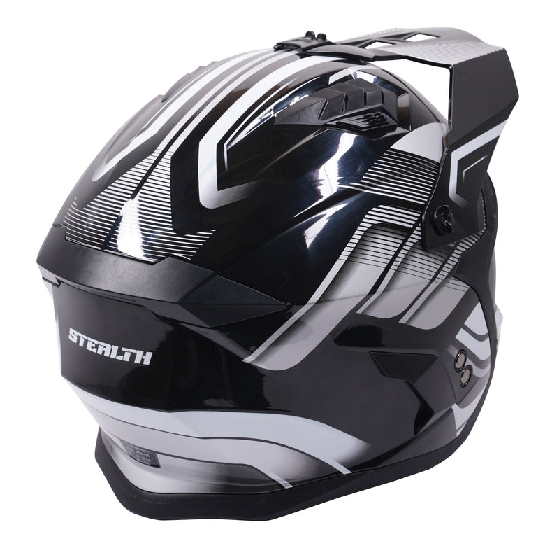 Fighter Multi Function Convertible Helmet Graphic Orbit Black / Gloss Silver