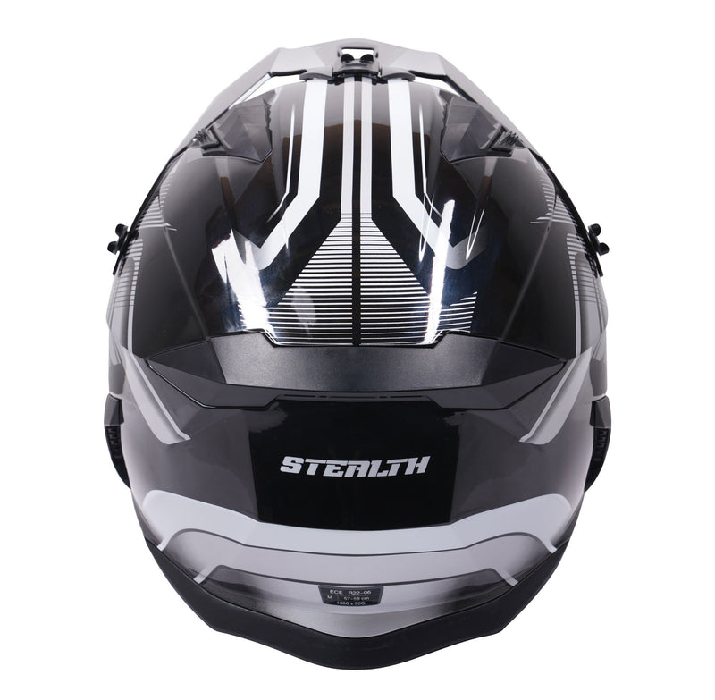 Fighter Multi Function Convertible Helmet Graphic Orbit Black / Gloss Silver