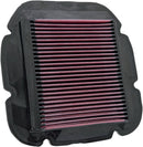 OE Replacement High-Flow Air Filter Black / Red For Kawasaki KLV 1000 2004-2006
