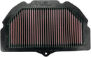 OE Replacement High-Flow Air Filter Black / Red For Suzuki GSX-R 1000 2001-2004