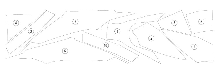 Tank Paint Protection Kit Clear Matt For KTM 1390 Super Duke R 2024-Current