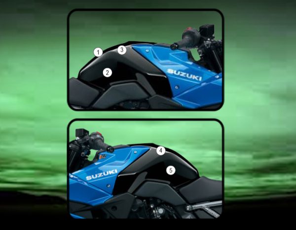 Tank Paint Protection Kit Clear Matt For Suzuki GSX-8R/GSX-8S 2023-Current