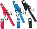1-1/2" Heavy-Duty Cam Buckle Tie-Downs With Built-In Assist Blue