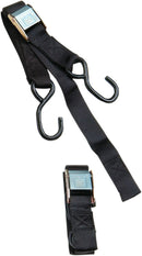 1-1/2" Heavy-Duty Cam Buckle Tie-Downs With Built-In Assist Black