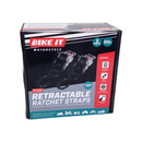 Fixed Auto Retractable Ratched Tiedowns 25mm x 1.6M 2pcs