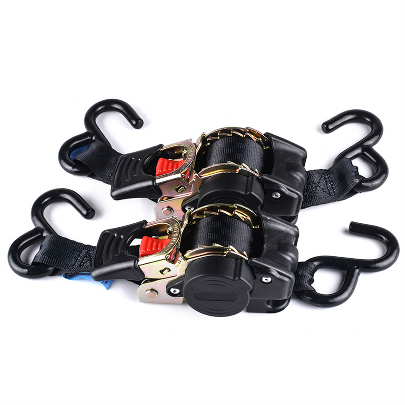 Auto Retractable Ratchet Tiedowns 25mm x 1.8M 2pcs