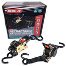 Auto Retractable Ratchet Tiedowns 25mm x 1.8M 2pcs