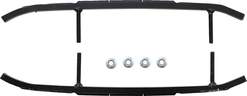 Trail Blazer IV Flat-Top Wear Bars Black For Polaris RMK 600 2003-2005