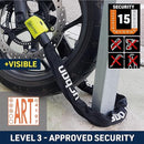 Security 10K120 120cm Motorcycle Chain + Integrated Lock - Security Level 15