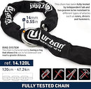 Security 14.120L 120cm Motorcycle Loop Chain - Security Level 18