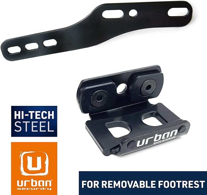 Security Mounting Bracket For UR14S/UR10 Disc Locks - Footrest Screw Mount
