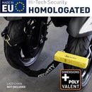 Security UR120125 Motorcycle U Lock - Security Level 20