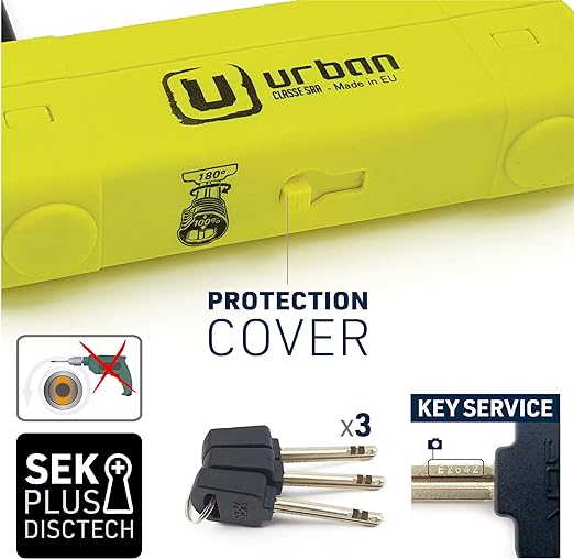 Security UR120310 Motorcycle U Lock - Security Level 20