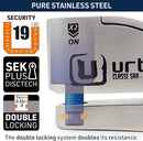 Security UR14S Motorcycle Disc Lock With Alarm - Security Level 19