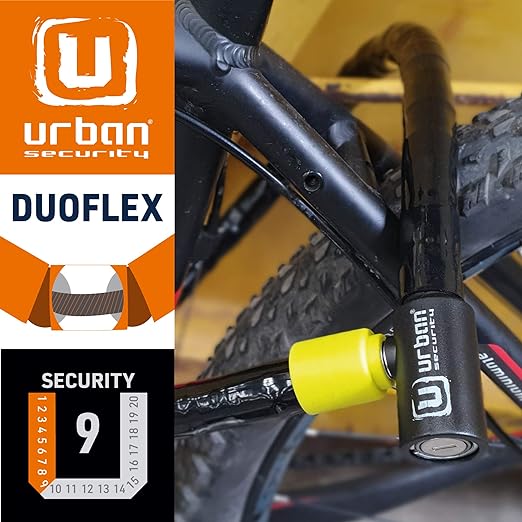 Security UR5100 Duoflex Articulated 100cm Motorcycle Cable Lock - Security Level 9