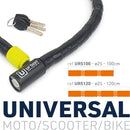 Security UR5100 Duoflex Articulated 100cm Motorcycle Cable Lock - Security Level 9