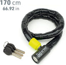 Security UR5170 Duoflex Articulated 170cm Motorcycle Cable Lock - Security Level 9