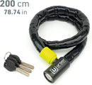 Security UR5200 Duoflex Articulated 200cm Motorcycle Cable Lock - Security Level 9