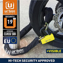 Security UR74100 100cm Motorcycle Chain + Lock - Security Level 19