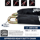 Security UR74100 100cm Motorcycle Chain + Lock - Security Level 19