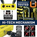 Security UR74100 100cm Motorcycle Chain + Lock - Security Level 19