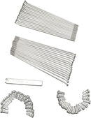 Spoke Sets Polished / Silver For Kawasaki KLX 400 R 2003-2004 - 18 Inch