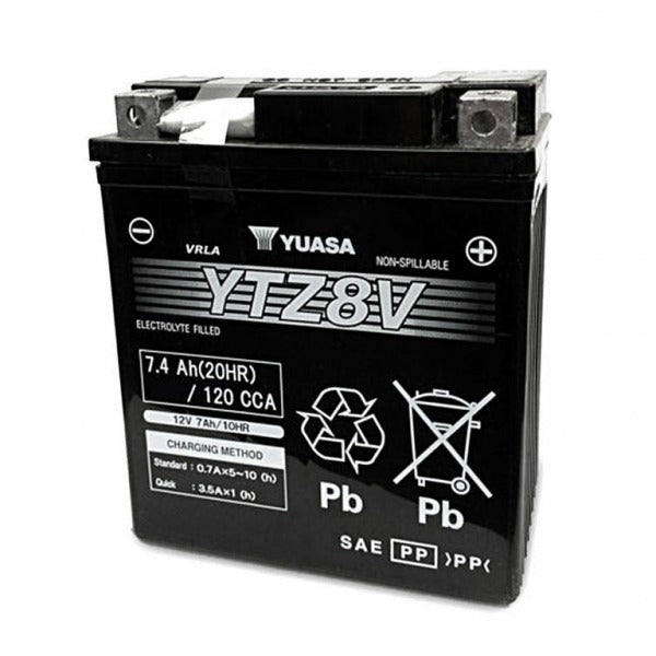 Battery YTZ8V-12V High Performance MF VRLA Factory Activated Sealed