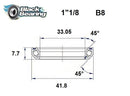 Headset Bearing - 30.5 X 41.8 X 7.7 MM | 45°/45°