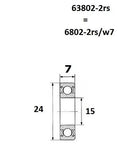 Max Bearing - 15 X 24 X 7 MM