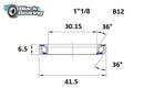 Headset Bearing - 30.15 X 41.5 X 6.5 MM | 36°/36°