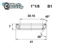 Headset Bearing - 30.15 X 41 X 7 MM | 45°/45°