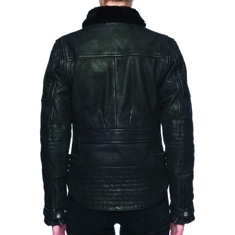 Black Arrow Night Hawk Ladies Leather Jacket Black