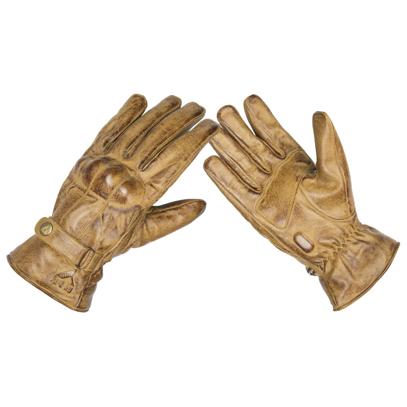 ByCity Elegant Leather Gloves Tan