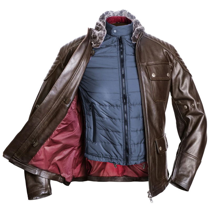 ByCity Legend 2 Leather Jacket Brown